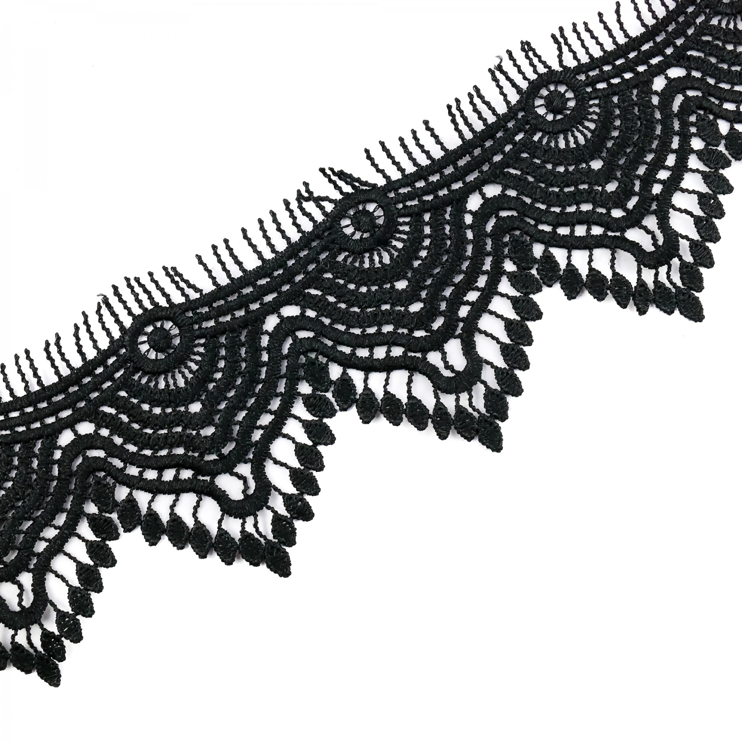 Dantela Brodata, latime 7.5 cm (13.72 metri/rola) Cod: XF6822 - 3