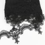 Banda Dantela Brodata, 110 mm, Alb, Negru (8,8 metri/rola) Cod: 13500 - 2