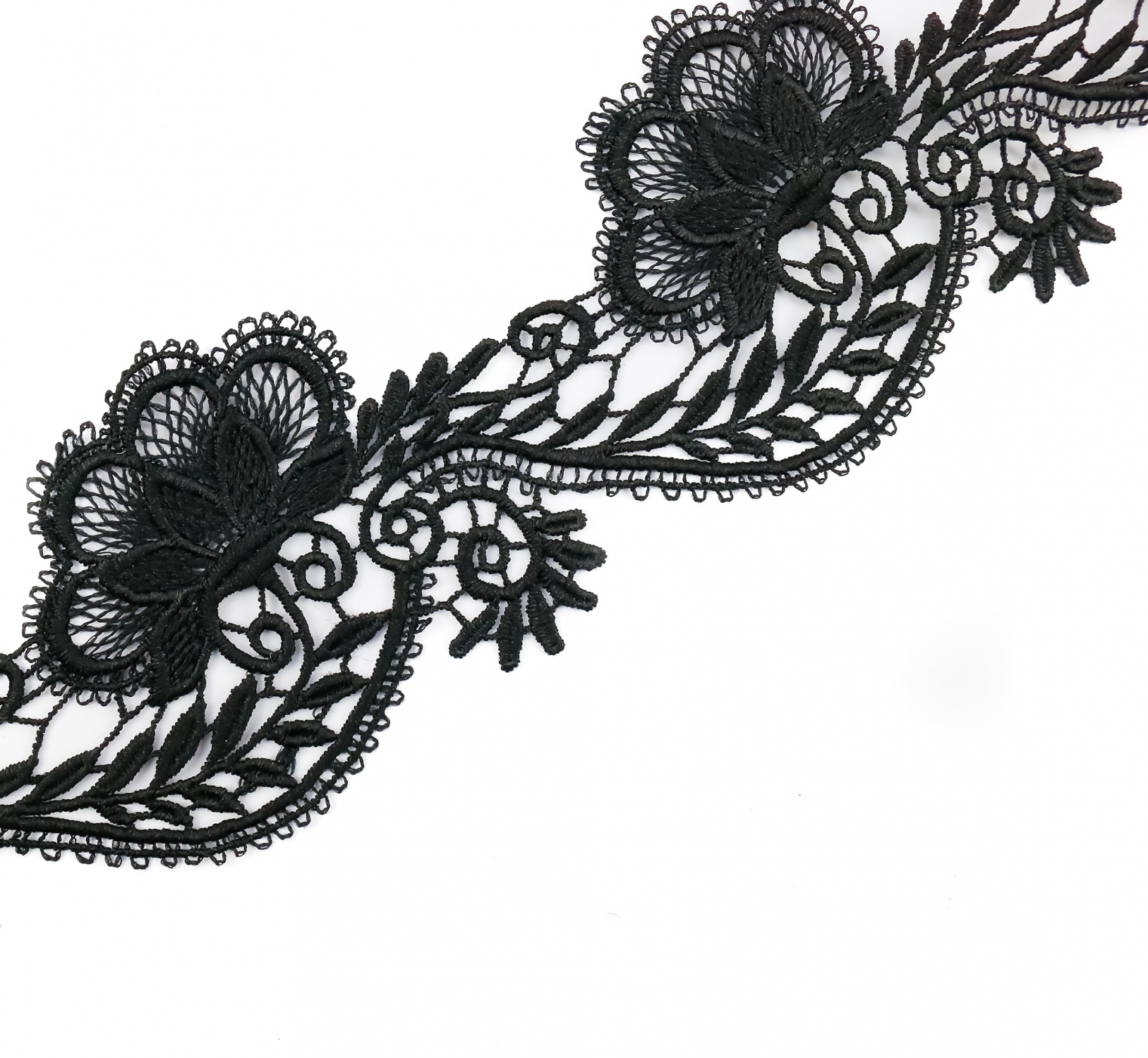 Border Lace Embroidered, width 8 cm (13,72 meters/roll)Code: HX078 - 15