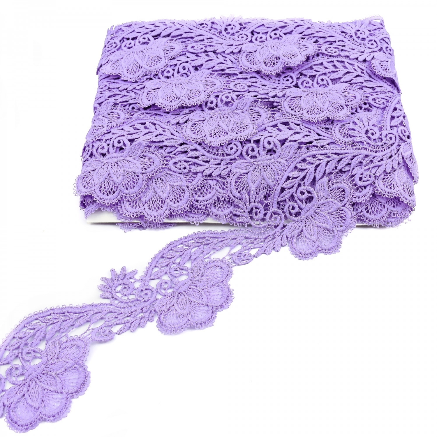 Border Lace Embroidered, width 8 cm (13,72 meters/roll)Code: HX078 - 6