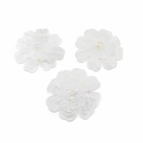 Embleme / Aplicatii haine  - Aplicatie Textila 3D, diametru 9.5 cm (10 buc/pachet) Cod: F10798