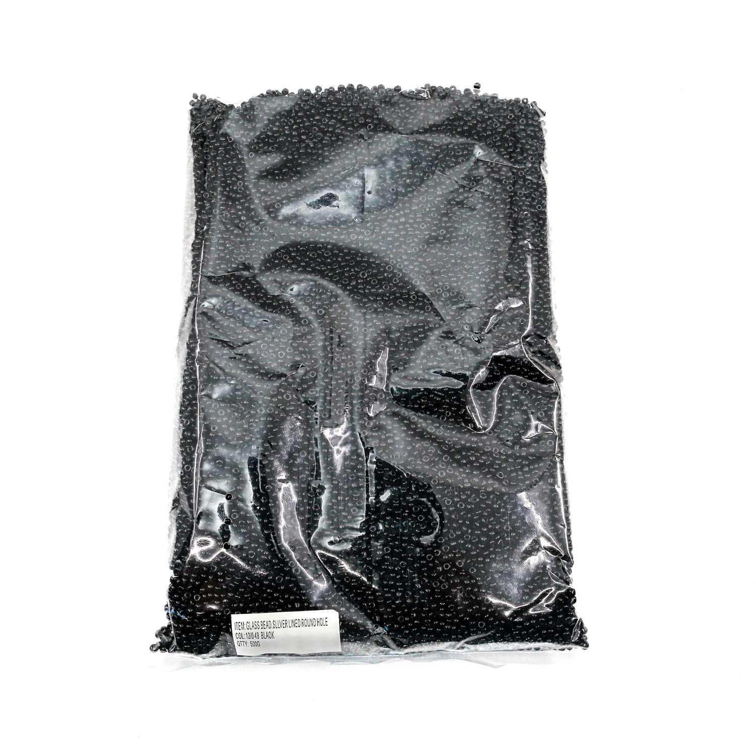 Margele Sticla, Negru (500 gr/punga)