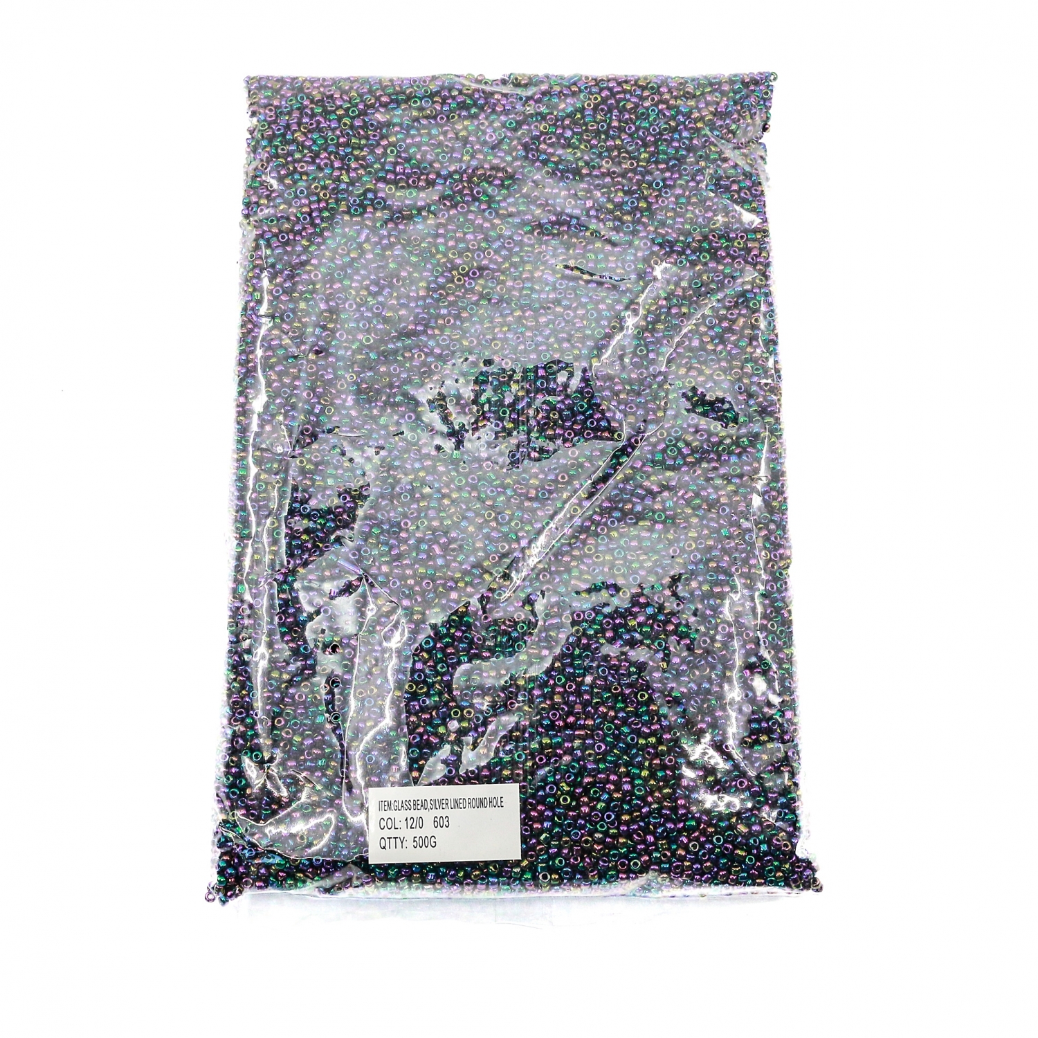 Margele Sticla, Multicolor  #603 (500 gr/punga)