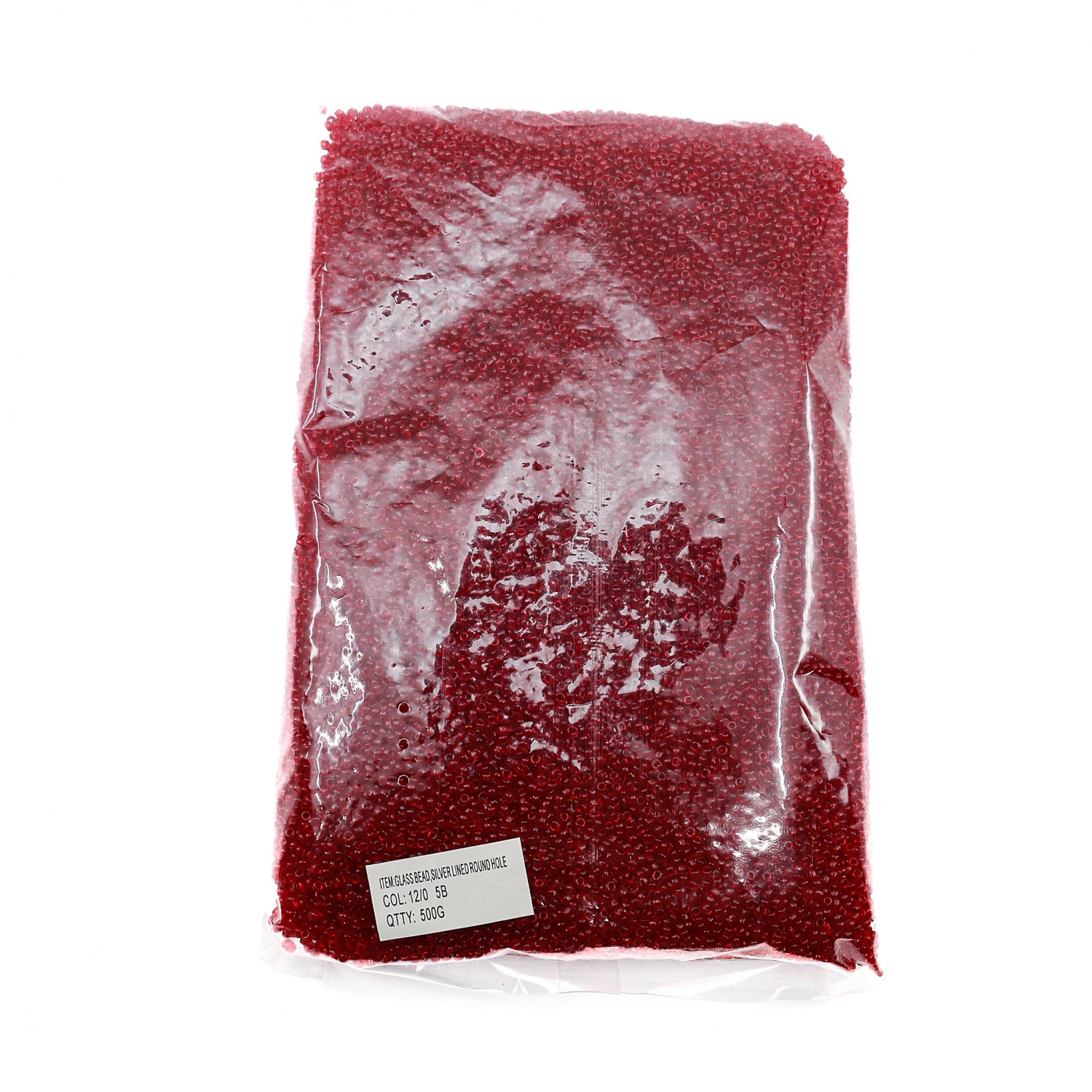 Margele Sticla, Rosu Lucios #5B (500 gr/punga)