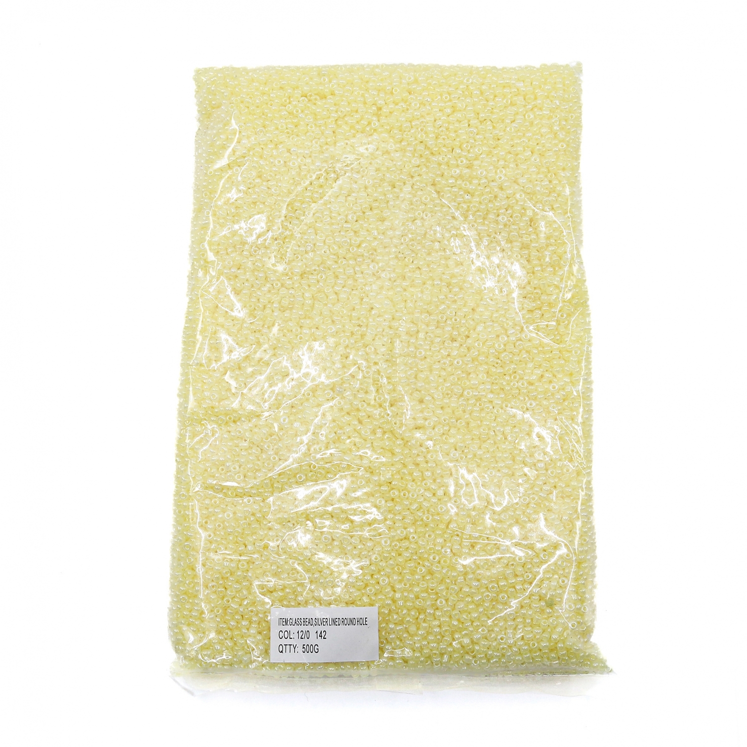 Margele Sticla, Galben Deschis #142 (500 gr/punga)