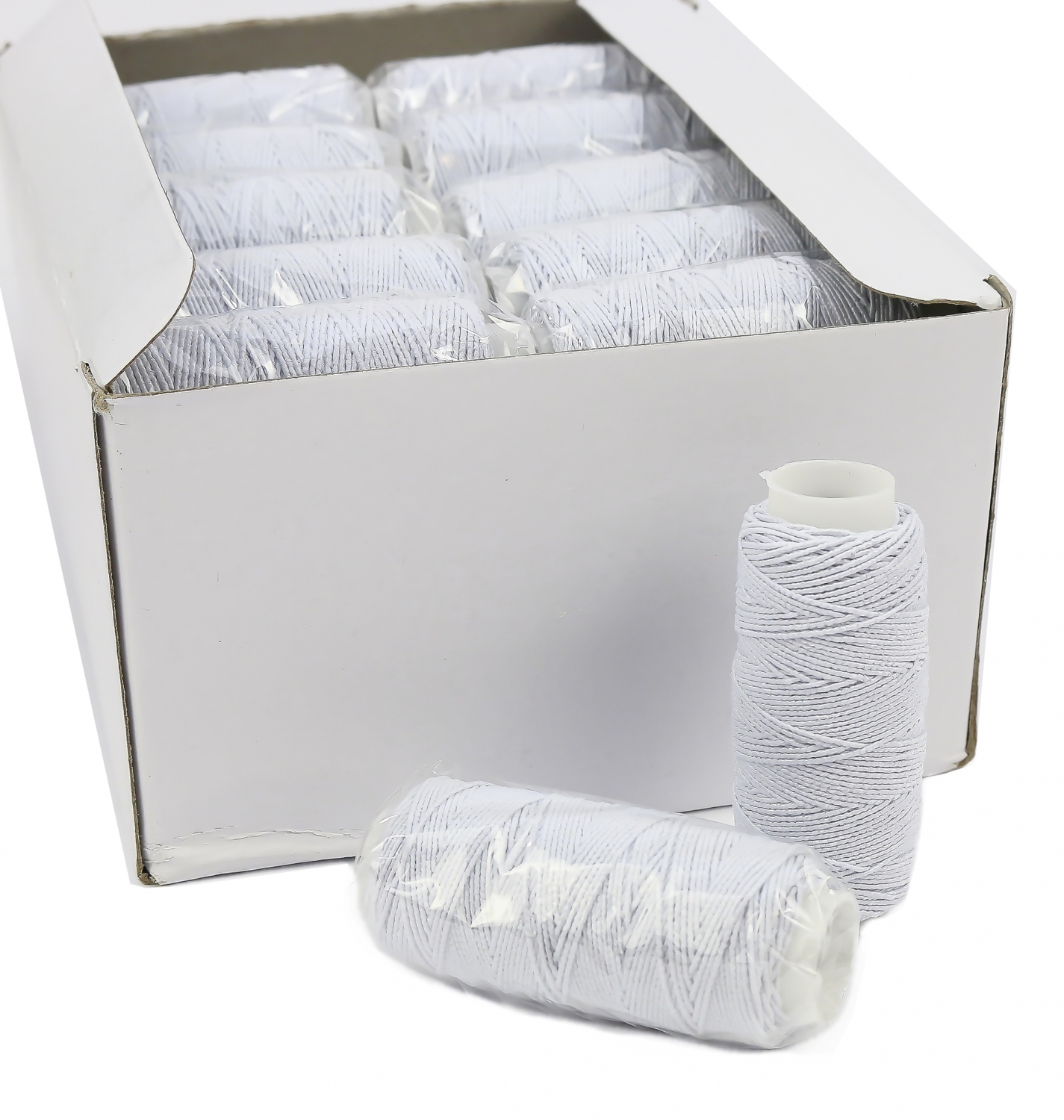 Ata Elastica la Papiota, 25 m/papiota Alba, Neagra, Rosie (36 papiote/cutie)  - 3