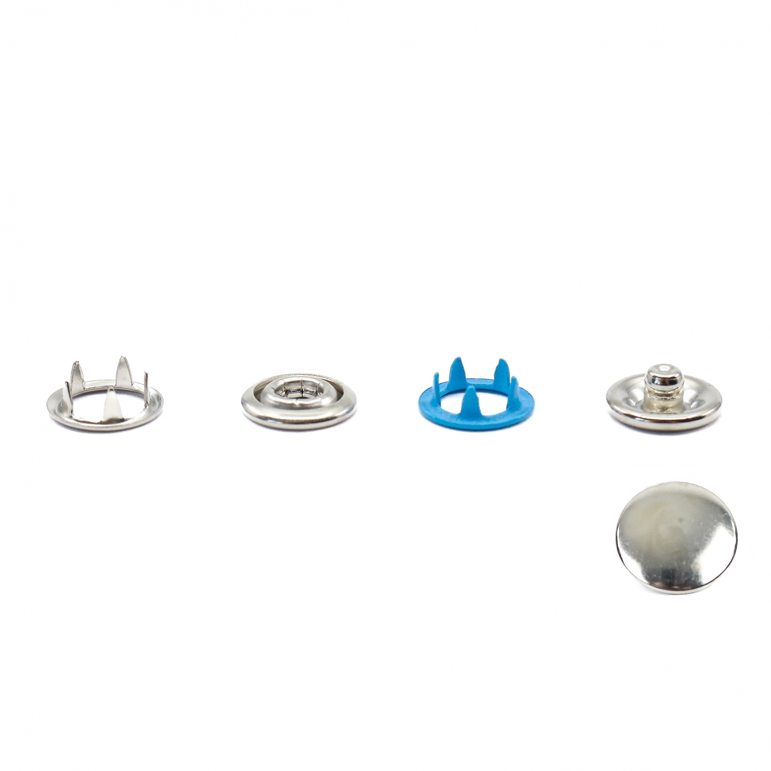 Capse din Metal, 9.5 mm, Albastru (250 seturi/pachet)