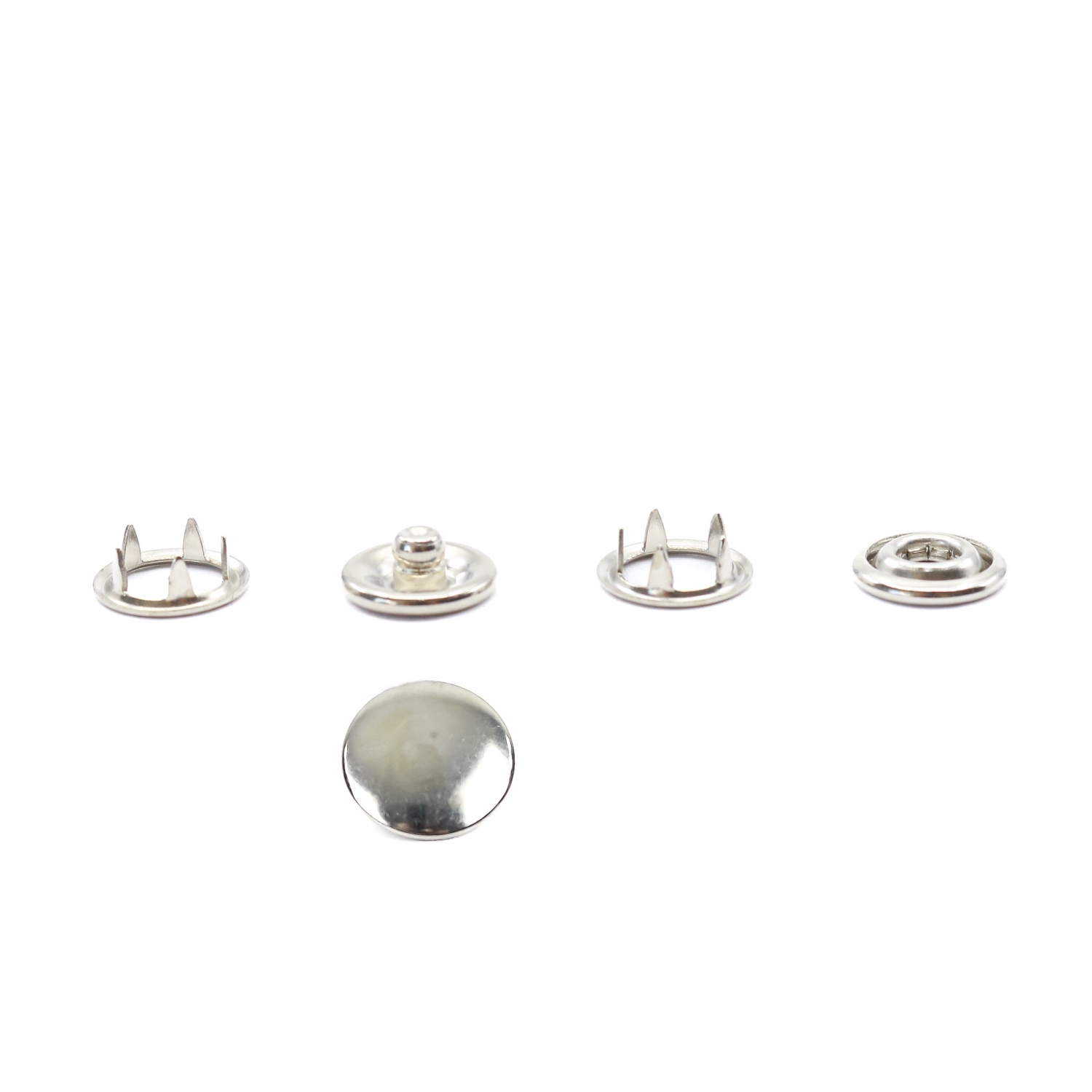 Capse din Metal, 9.5 mm, Nickel (250 seturi/pachet)