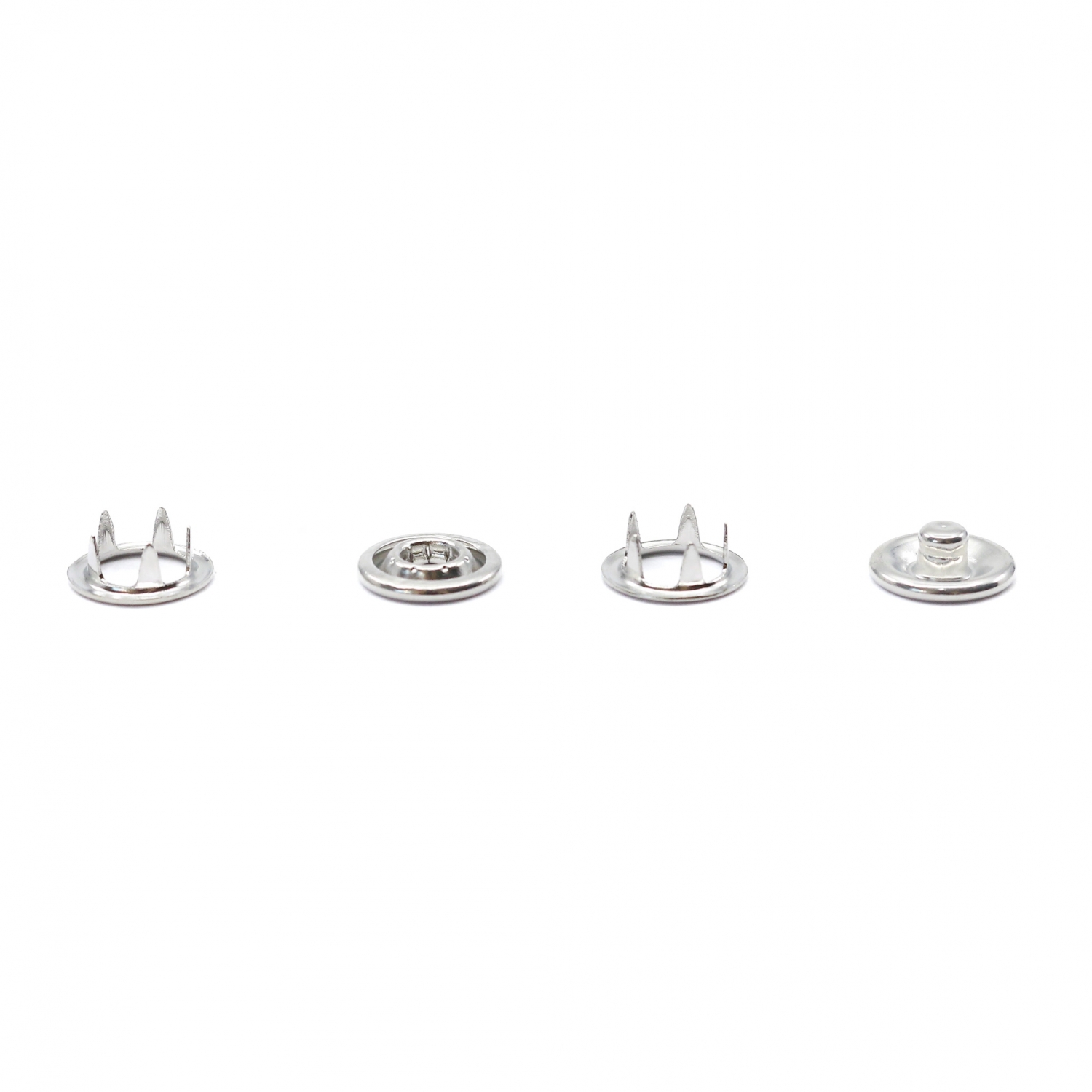 Capse din Metal, 9.5 mm, Nickel (250 seturi/pachet) - 2