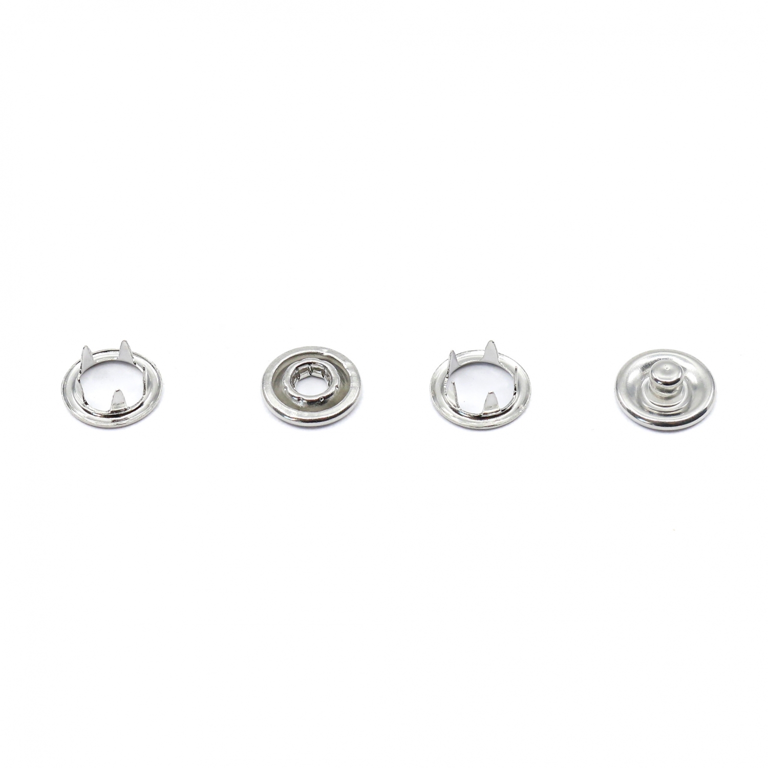 Capse din Metal, 9.5 mm, Nickel (250 seturi/pachet) - 3