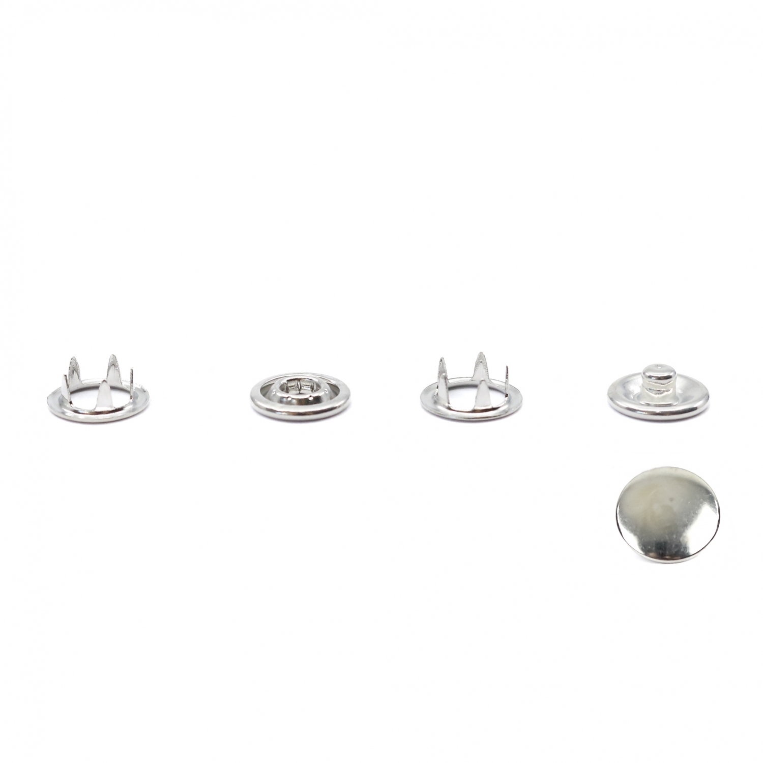 Capse din Metal, 9.5 mm, Nickel (250 seturi/pachet)