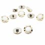 Nasturi Metalizati Rotunzi, 15 mm (100 bucati/pachet)Cod: W21/24 - 1