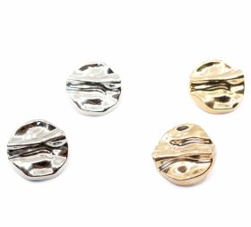 Croitorie - Nasturi Metalizati, cu Picior, din Plastic, 22 mm (100 bucati/pachet)Cod: 513/36