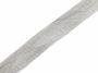 Banda Decorativa Bumbac, Herringbone, Gri Deschis, latime 20 mm (50 metri/rola) - 2