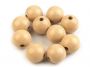 Margele Rotunde din Lemn, diametru 22-25 mm (10 buc/pachet)Cod: 200608 - 5