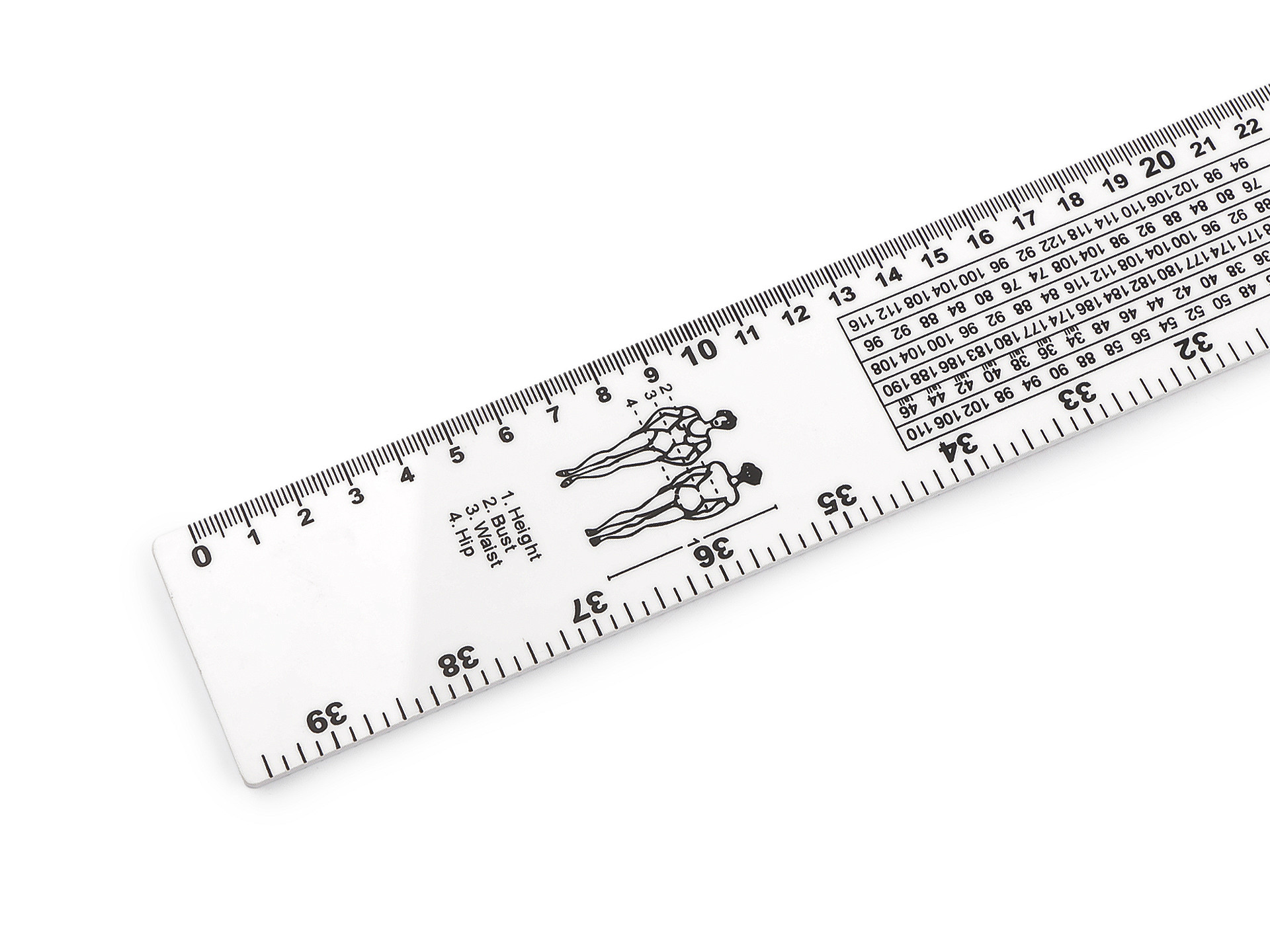 Rigla Croitorie cu Marimi, 100 cm (1 buc/pachet)Cod: 940433 - 2