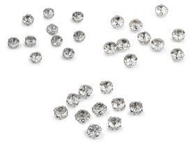 Decorare - Strasuri de Cusut in Montura Metalica, 6, 7, 8 mm (100 buc/punga) Cod: 340697