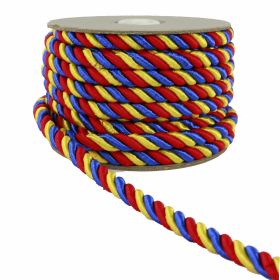 Three Colors Cord, width 5 mm (25 m/roll) - Three Colors Cord, width 8 mm (10 m/roll)