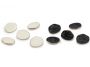 Nasturi Metalici Imitatie Sidef, cu Picior, 29x36 mm (10 buc/pachet) Cod:120855 - 1
