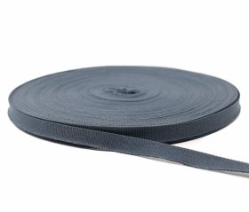 Tailoring - Polyester Ribbon, Dark Grey - 10 mm (100 meters/roll)
