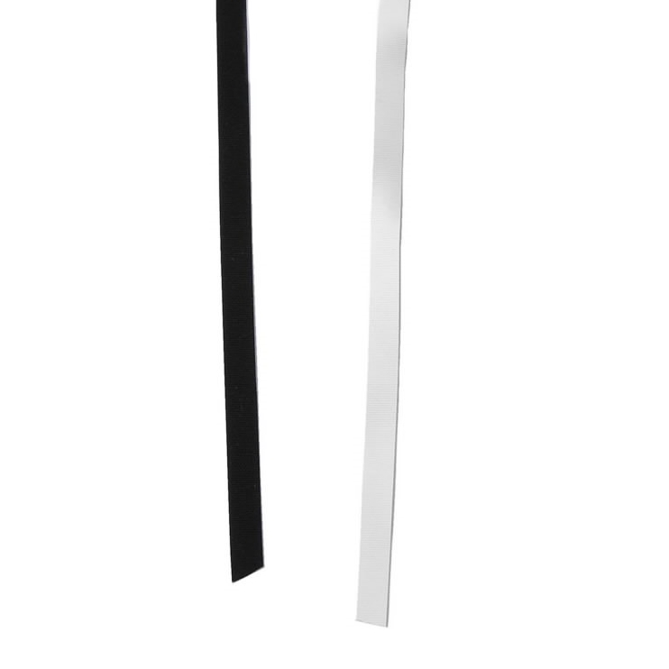 Elastic din Cauciuc cu Striatii, 6mm, 8mm (1 kg/cutie) Alb si Negru - 6