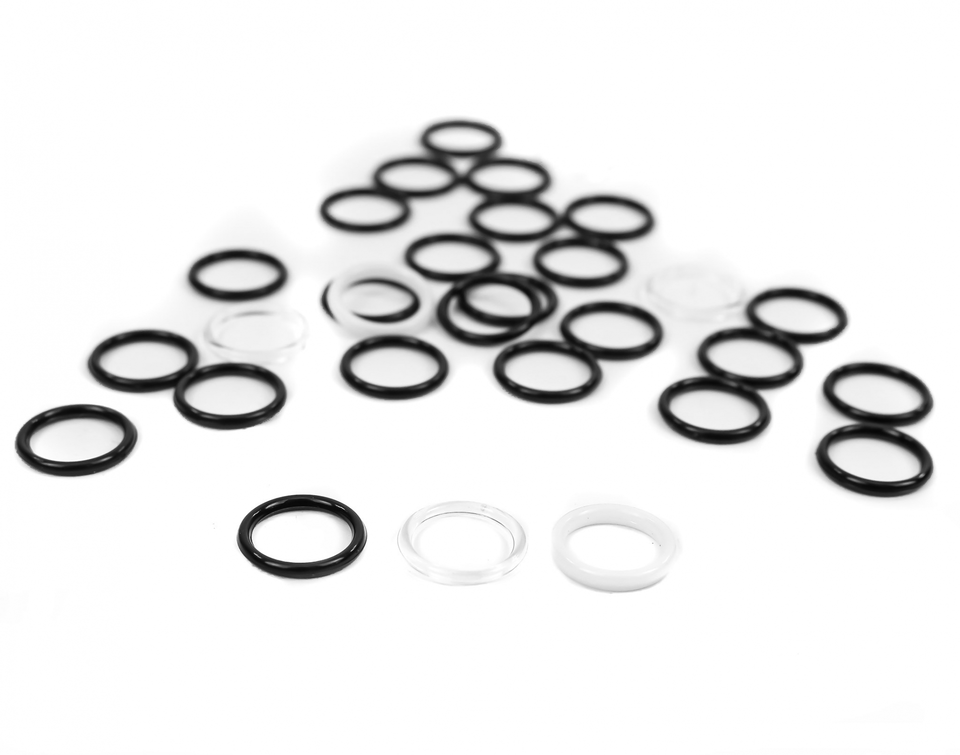 Bra Rings, 10 mm, White, Black, Transparent (2000 pcs/bag)