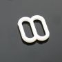 Plastic Bra Slides, 10 mm, White, Black, Transparent (2000 pcs/pack) - 3