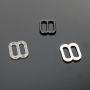 Plastic Bra Slides, 10 mm, White, Black, Transparent (2000 pcs/pack) - 2