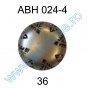 Nasture Plastic Metalizat ABH024-4, Marimea 36 (144 buc/pachet)   - 1