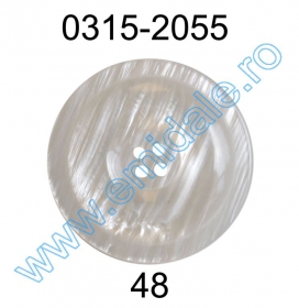 Nasturi cu Patru Gauri 0310-1269/18 (500 buc/punga) - Nasture Plastic 0315-2055/48 (100 bucati/punga)