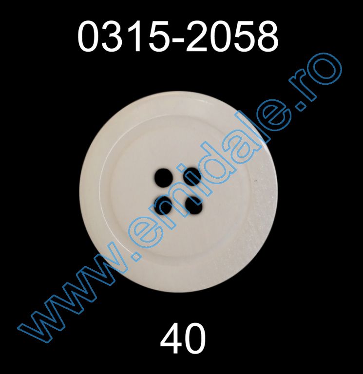 Four-Holes Buttons 0315-2058/40 (100 pcs/pack) 