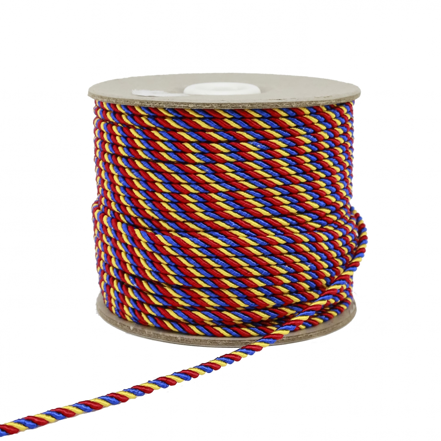 Snur Tricolor, latime 3 mm (50 metri/rola)