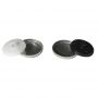 Cover Buttons, Size 22, White, Black (500 pcs/pack) - 2