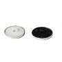 Cover Buttons, Size 22, White, Black (500 pcs/pack) - 3