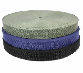 Color Nylon Webbing Strap Tape, 40 mm (25 meters/roll) - Nylon Webbing Strap Tape, 30 mm (50 meters/roll)